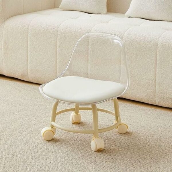 Acrylic 360° Rotatable Transparent Chair - Image 2