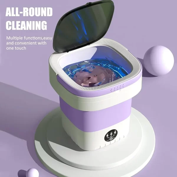 Portable Mini Foldable Washer and Spin Dryer - Image 4