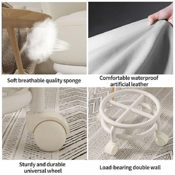 Acrylic 360° Rotatable Transparent Chair - Image 3