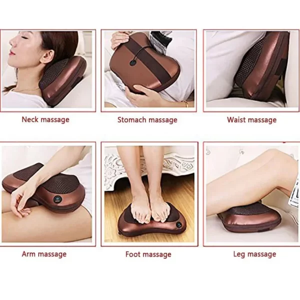 Cervical massage pillow neck shoulder head car home massage chair pillow electric massager - Image 5