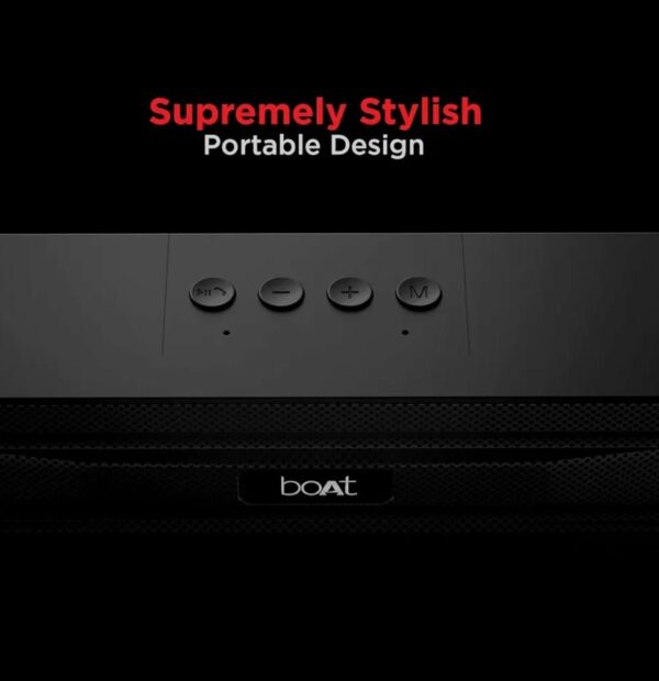 BOAT Aavante Bar 508 10W Stereo Sound, 10 HRS Battery, Dual EQ Modes, Multi-Compatibility, Sleek Design,Master Remote Control, Bluetooth Sound Bar, Soundbar Speaker (Midnight Black) - Image 5