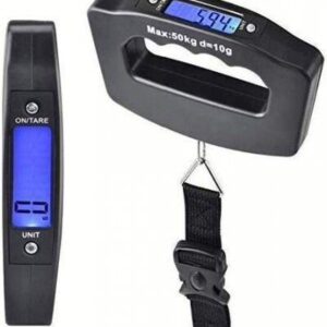 TRIXES Portable Digital Luggage Scales Travel Accessory 50kg Suitcase Weight Measure